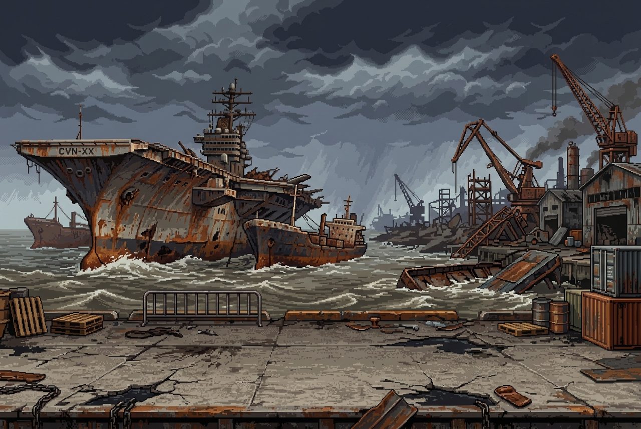 RUSTED SHIPYARD